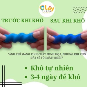 Đất sét tự khô cứng Thái Lan 100g set 6 màu