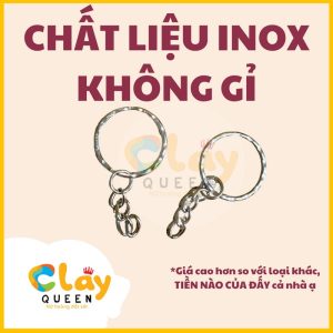 Vòng móc khóa inox không gỉ